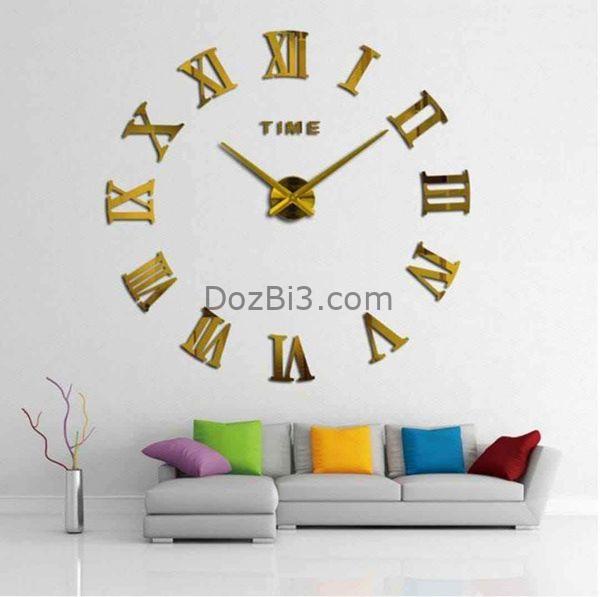ساعة الحائط ثلاثية الأبعادالححم الكبير