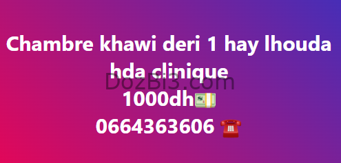 Chambre khawi deri 1