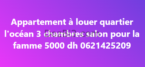 Appartement à louer