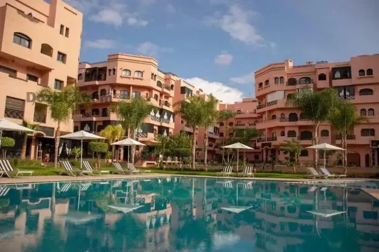 JOLI APPARTEMENT MEUBLÉE AVEC PISCINE À LOUER-MARRAKECH