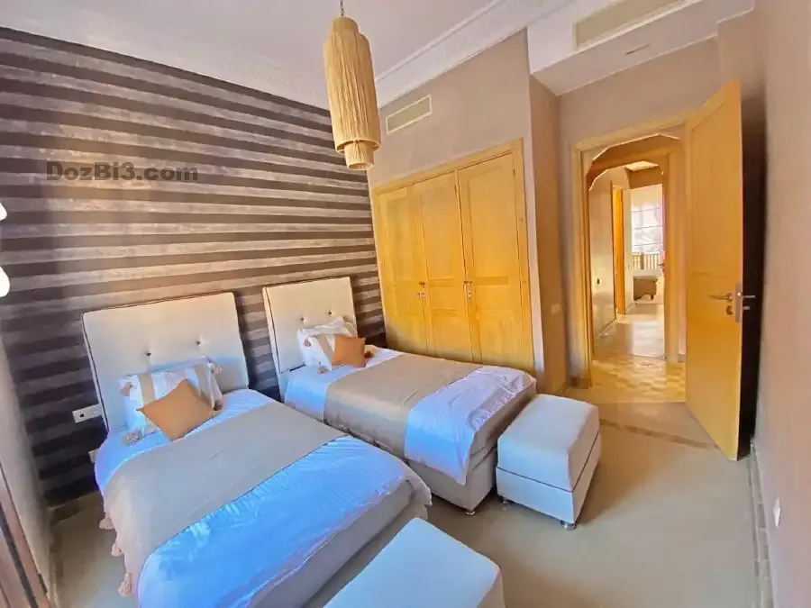 LOCATION D’UN MAGNIFIQUE APPARTEMENT MEUBLÉ – JARDIN DE L’ATLAS