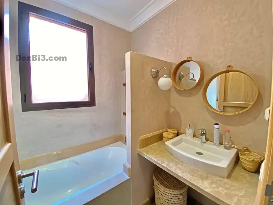 LOCATION D’UN MAGNIFIQUE APPARTEMENT MEUBLÉ – JARDIN DE L’ATLAS