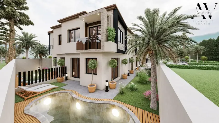 Projet Villas – Tamraght – À 3 min du plage