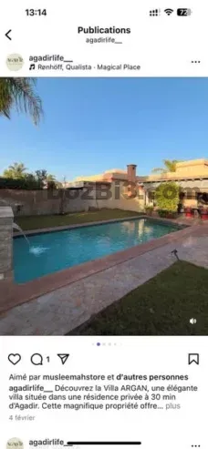 Villa Argan avec piscine privée – proche Agadir