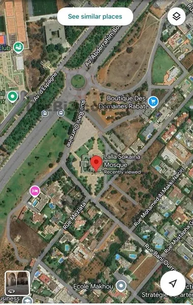 Villa plain pied a vendre côté de la Mosquée Lalla Soukaina