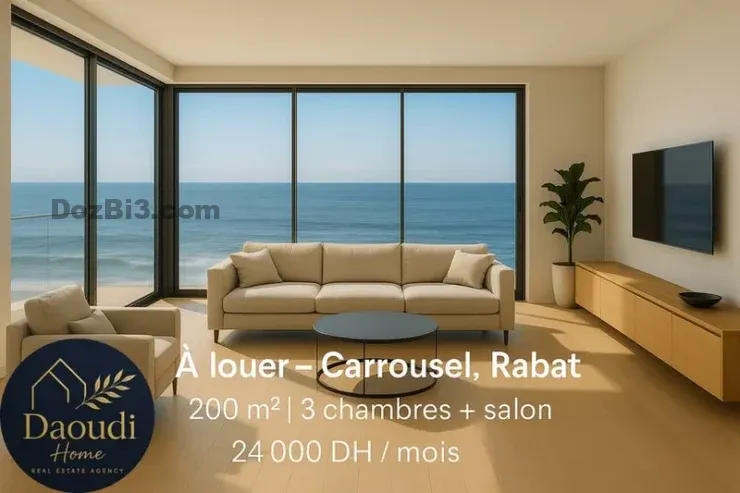 appartement à louer vue mer au Carrousel