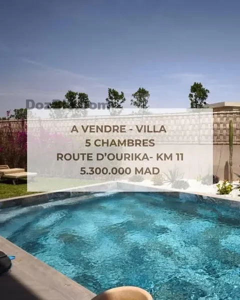 Villa isolée à vendre route OURIKA
