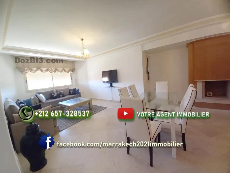 Appartement à Louer route de casa – meublé avec piscine