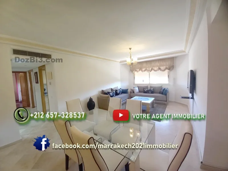 Appartement à Louer route de casa – meublé avec piscine