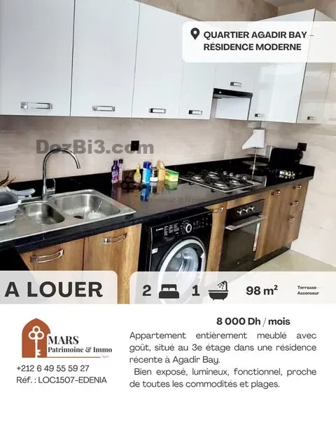 appartement à louer Agadir Bay – meublé