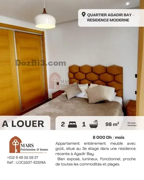 appartement à louer Agadir Bay – meublé