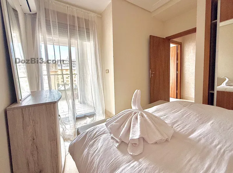 Appartement meublé à louer route Rabat