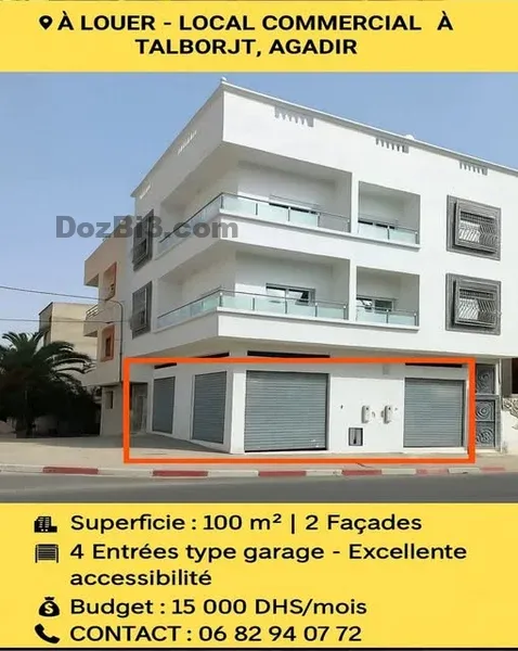local commercial a louer Talborjt