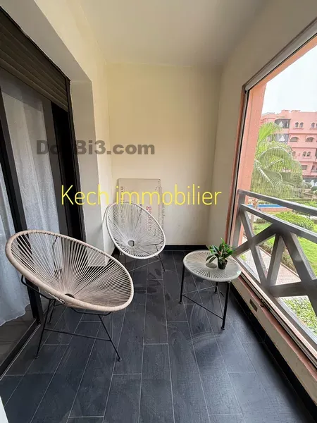 appartement à louer route de casa avec piscine