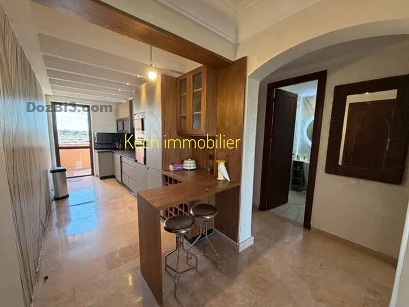 appartement meublé à louer à Agdal