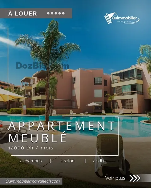 Appartement meublé à louer boulevard Mohamed 6