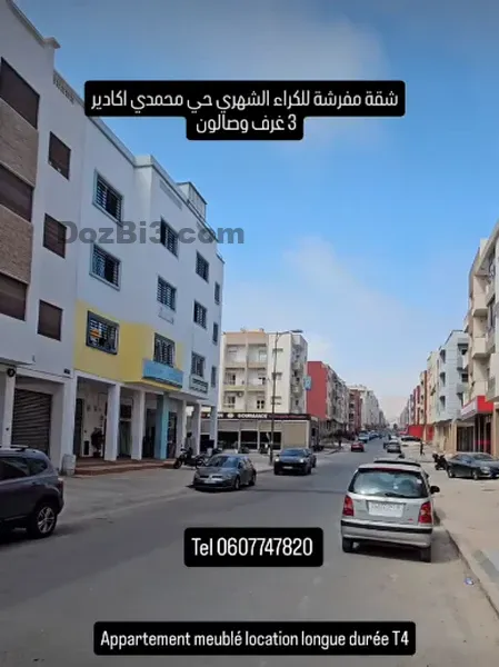 appartement meublé T4 à louer hay mohammadi