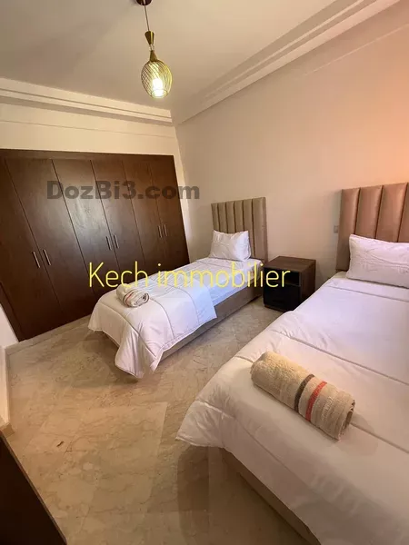 appartement meublé à louer avec piscine Route de casa