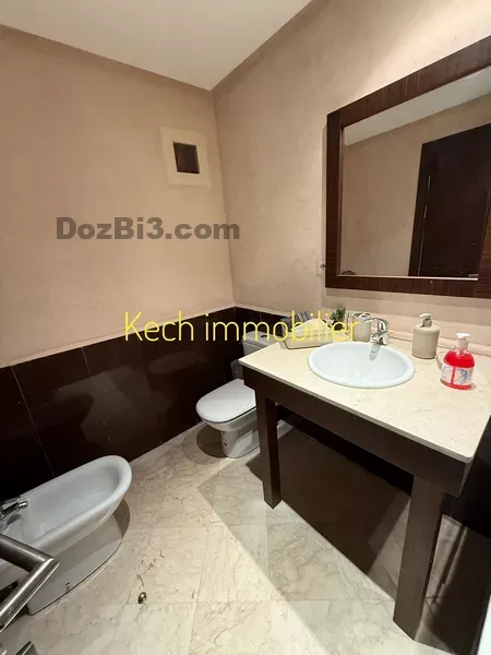 appartement meublé à louer avec piscine Route de casa