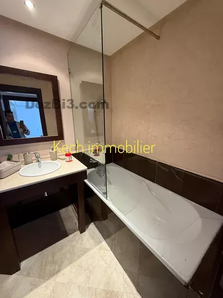 appartement meublé à louer avec piscine Route de casa