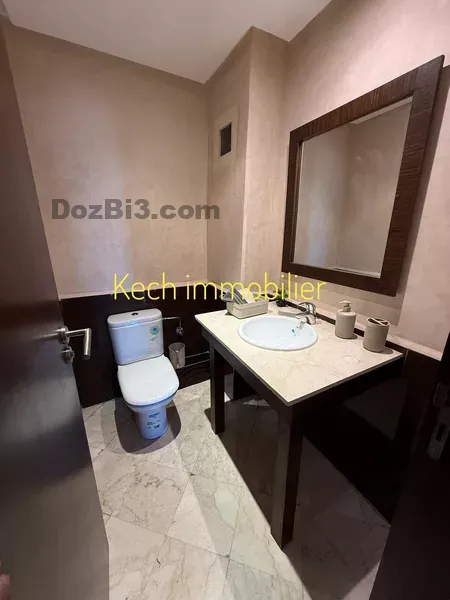 appartement meublé à louer avec piscine Route de casa