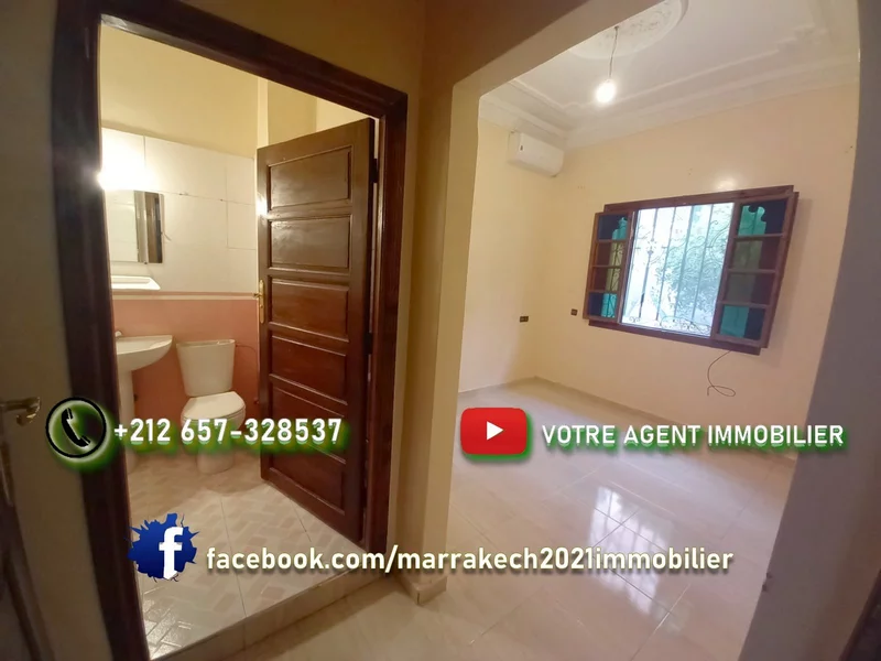 Rez de chaussée villa vide à louer route de casa