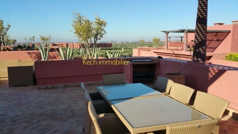 Appartement à louer avec piscine et salle de sport Route de Casa