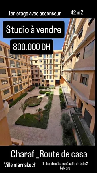 Studio à vendre au Quartier Charaf