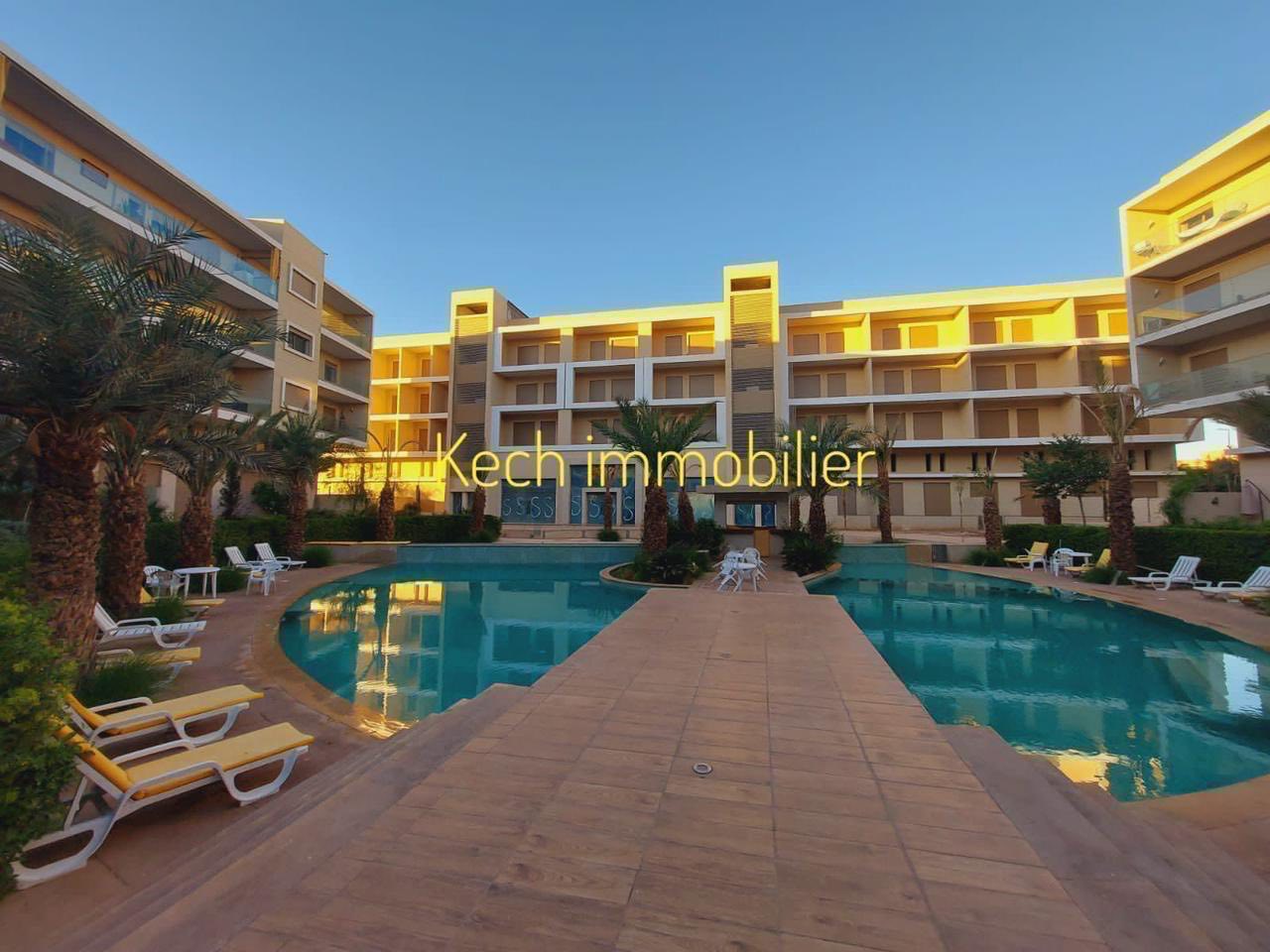 appartement avec piscine à louer Route de casa