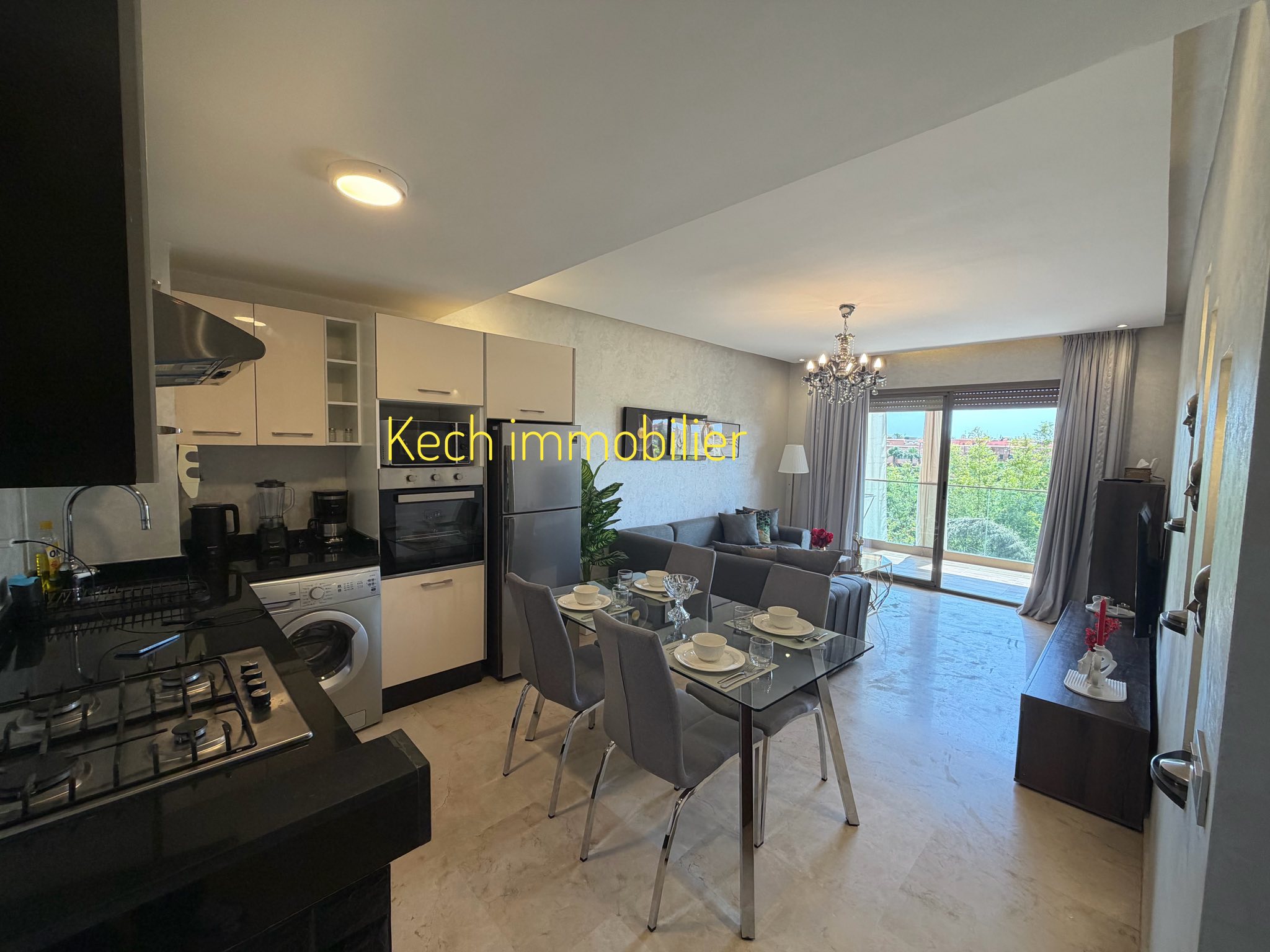 appartement avec piscine à louer Route de casa