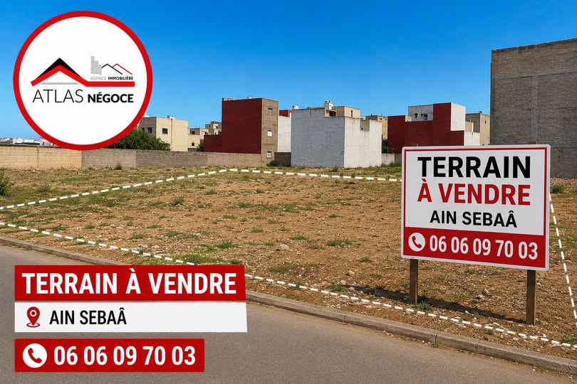 terrain à vendre à Ain sebaa