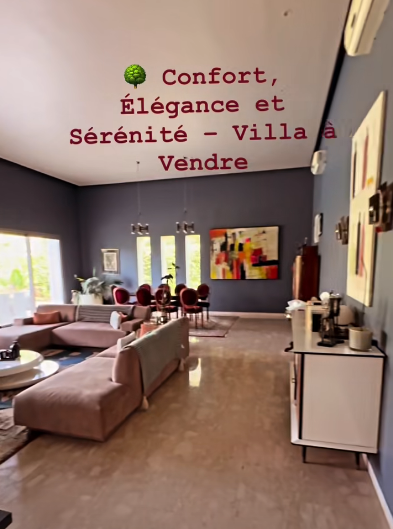 Villa d’exception à vendre BOUSKOURA